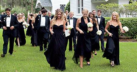 Wedding attire guests