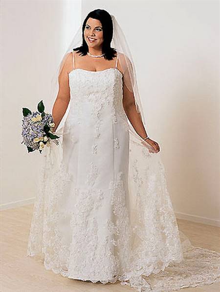 Wedding dress for large women