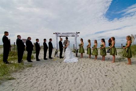 Wedding dresses beach ceremony