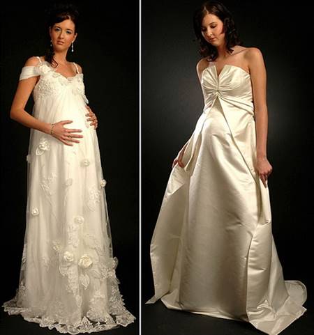 Wedding dresses for pregnant women