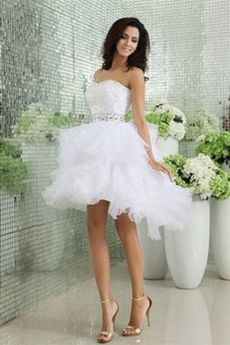 Wedding gown short