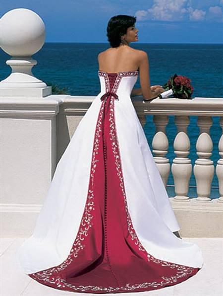 Wedding gowns with color