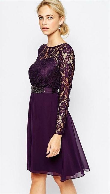 Wedding guest dress with sleeves