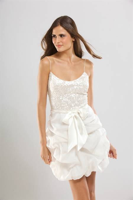 White short wedding dress