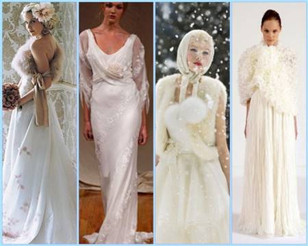 Winter wedding gowns