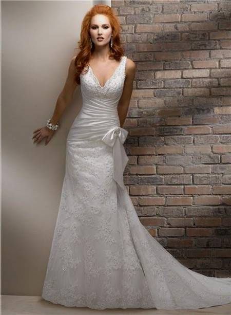 a line corset wedding dress
