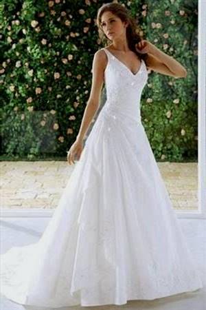 a line corset wedding dress
