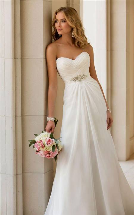 a line strapless wedding dresses