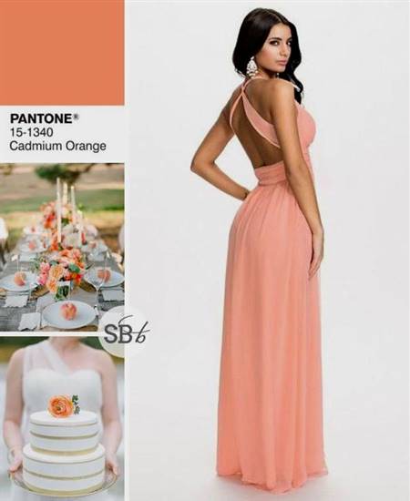 apricot bridesmaid dresses