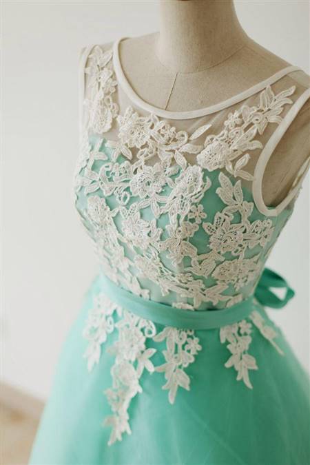 aqua lace bridesmaid dresses
