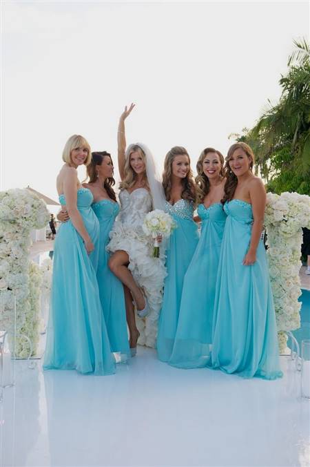 aquamarine bridesmaid dresses