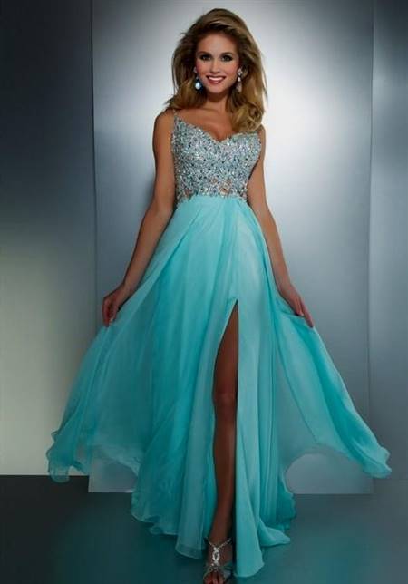 baby blue dresses for prom