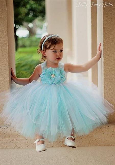 baby flower girl dresses blue