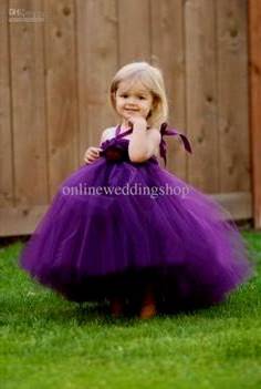 baby flower girl dresses purple