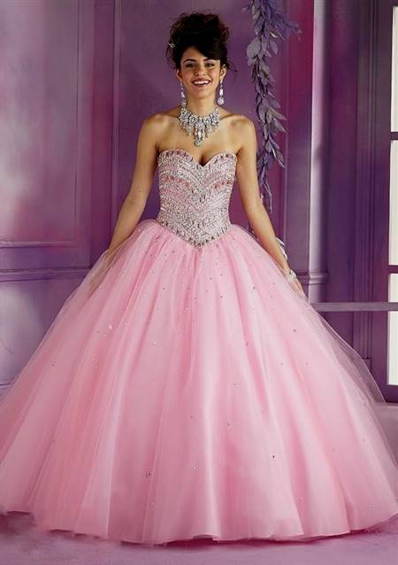 baby pink ball gown dresses