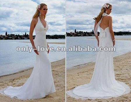 backless halter wedding dresses