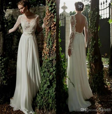backless wedding dresses with sleeves