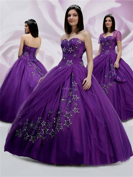 ball gown prom dresses purple