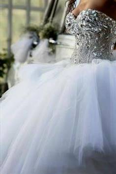 ball gown wedding dresses with bling