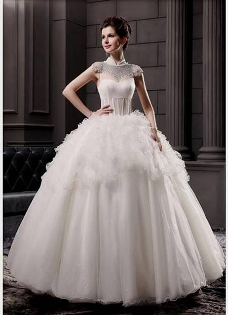 ball gowns with cap sleeves