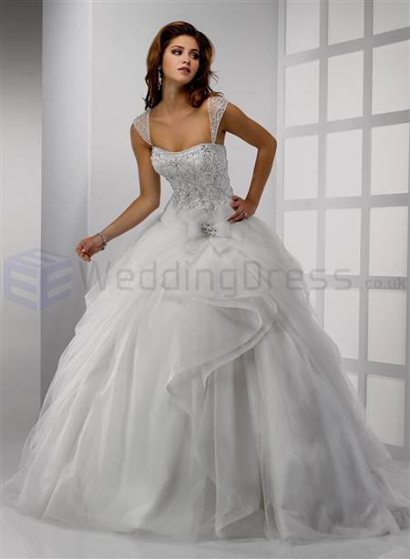 ball gowns with cap sleeves