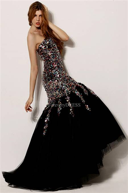 beautiful black ball gowns