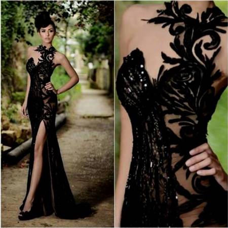 beautiful black prom dresses
