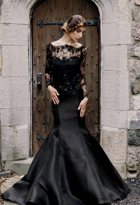 beautiful black wedding dresses