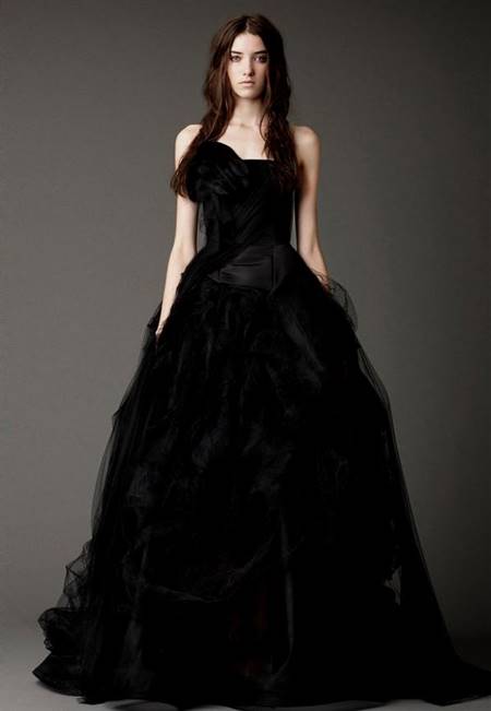 beautiful black wedding dresses