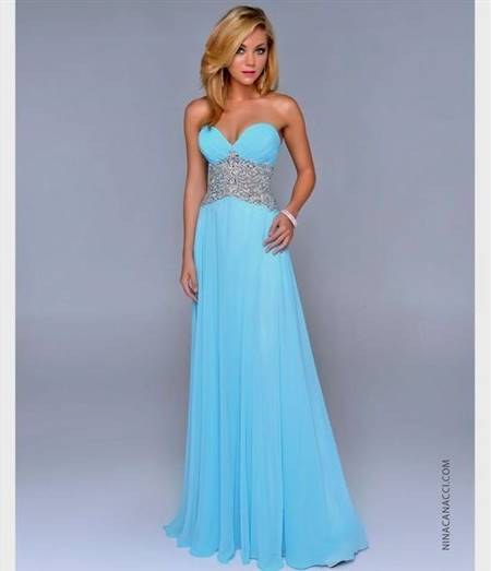 beautiful blue prom dresses