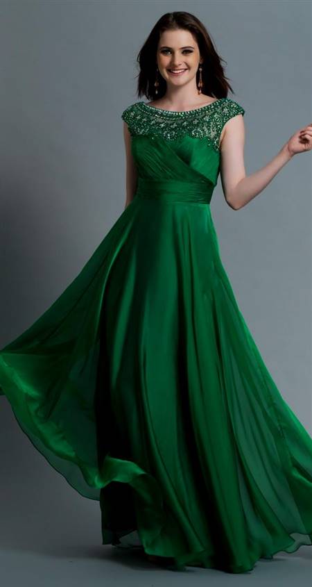 beautiful green prom dresses