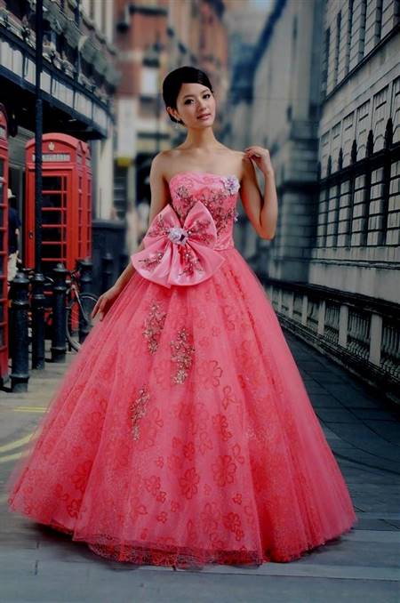 beautiful pink wedding dresses