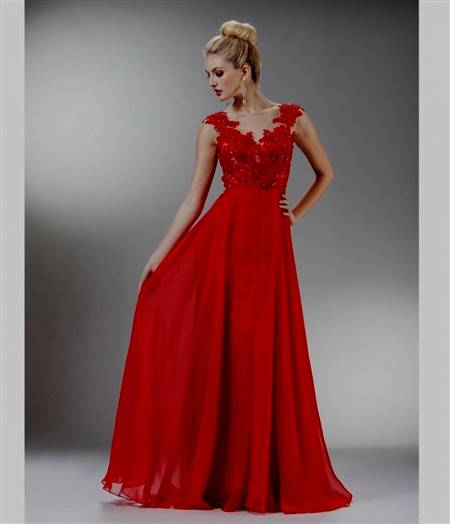 beautiful red dresses for prom