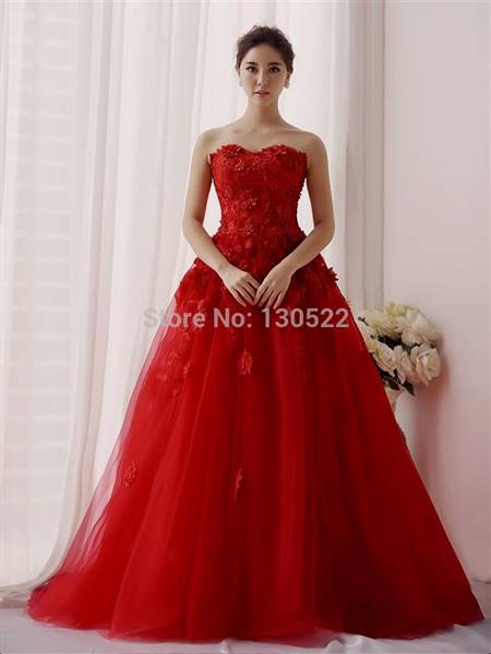 beautiful red gowns