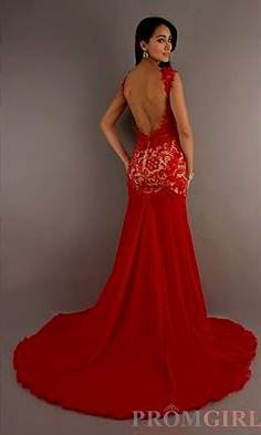 beautiful red gowns