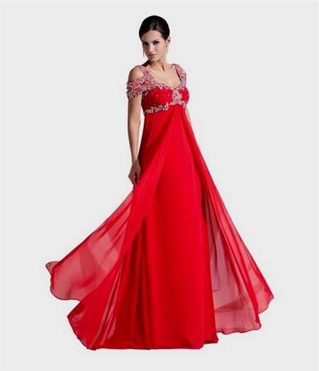 beautiful red gowns with sleeves