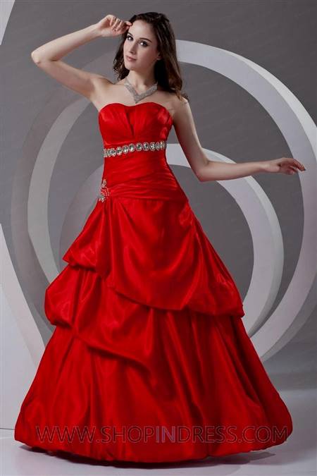 beautiful red prom dresses