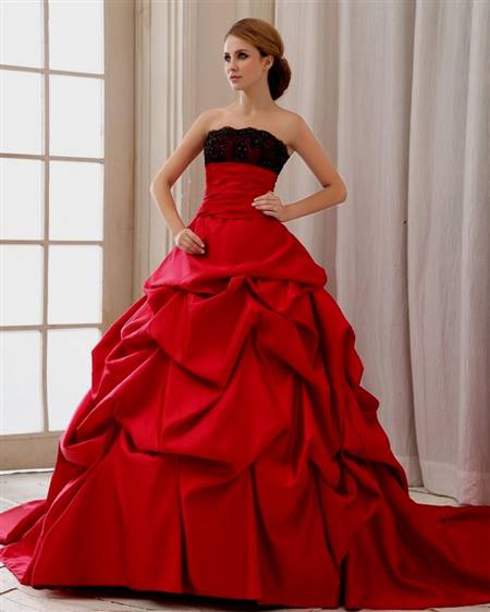 beautiful red wedding dresses