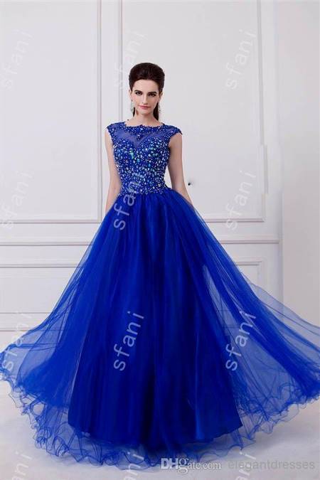 beautiful royal blue gowns