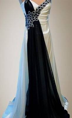 black and blue wedding dresses