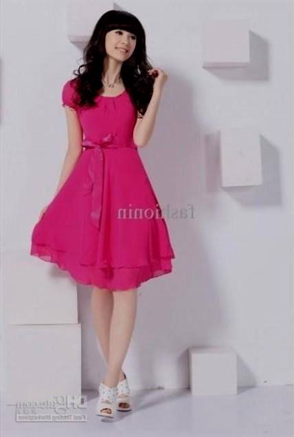 black and pink casual dress