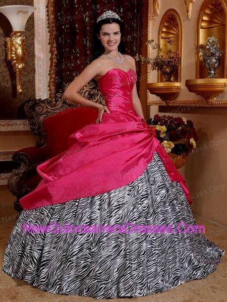black and pink sweet 16 dress