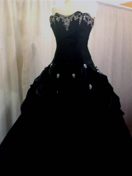 black and purple corset wedding dresses