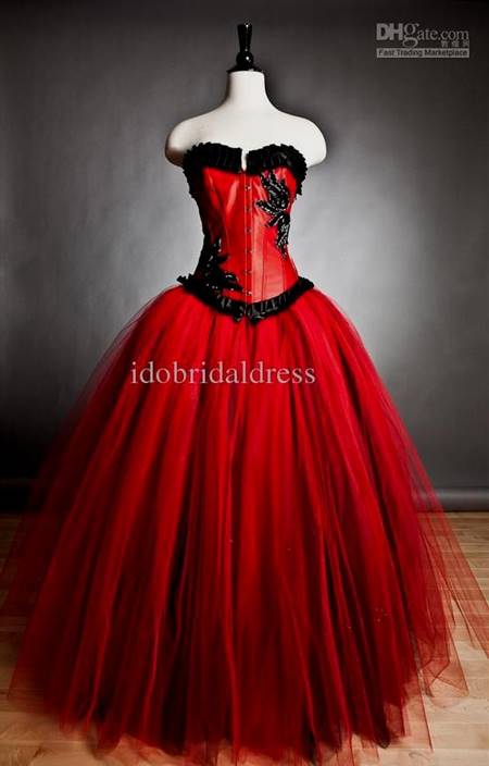 black and red gown for prom