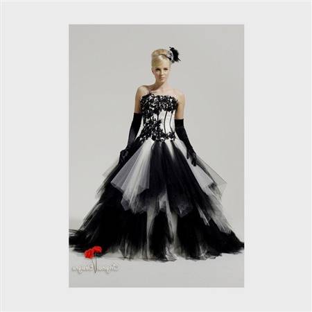 black and white ball gowns