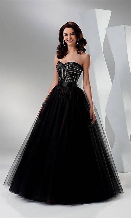 black and white ball gowns