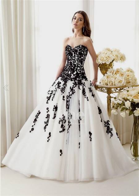 black and white ball gowns plus size