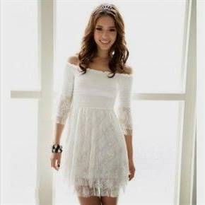 black and white casual dress lace