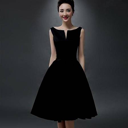 black and white cocktail dress knee length