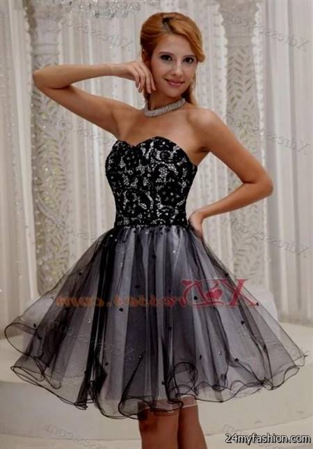 black and white cocktail dresses for prom
